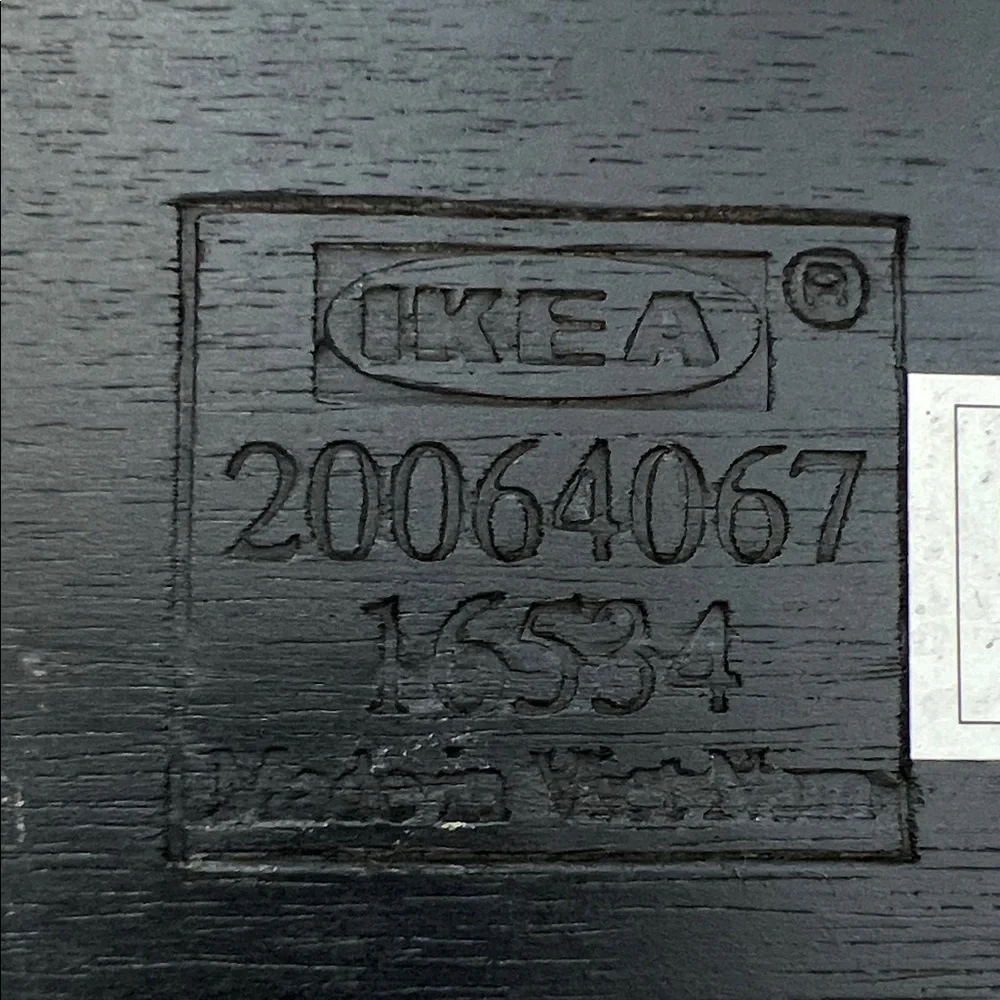 IKEA Black Wooden candle holder 7 tea light votive candles